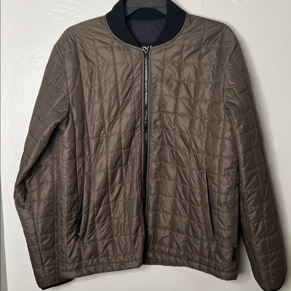 Body Glove Men’s Quilted Bomber Jacket Olive Zip Front Lightweight Size L - Picture 8 of 8